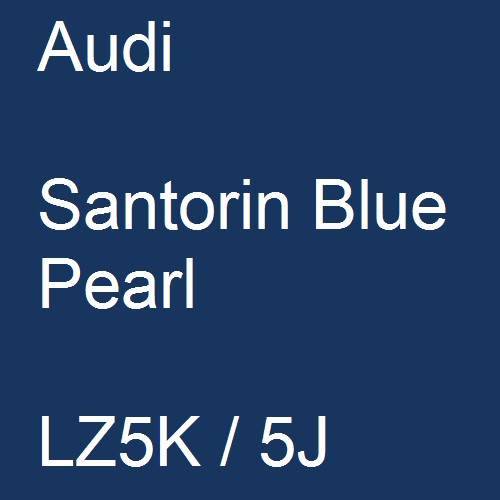 Audi, Santorin Blue Pearl, LZ5K / 5J.